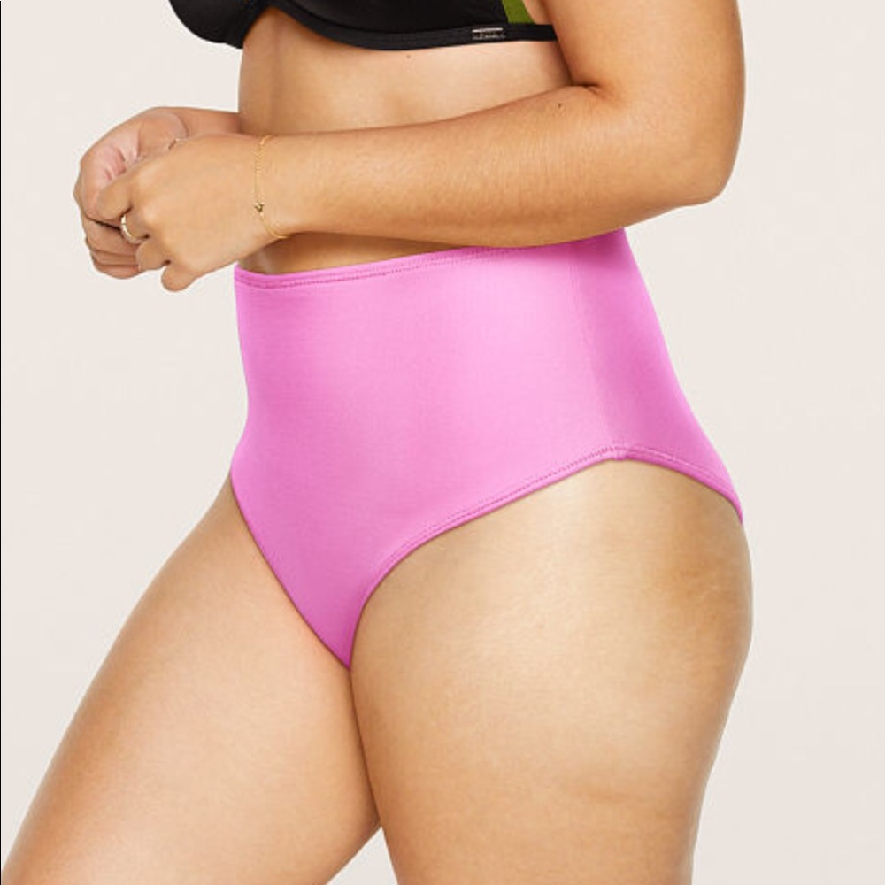 Pink Victoria’s Secret High Waist Bikini Bottom NWT